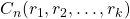 C_n(r_1,r_2,\ldots,r_k)