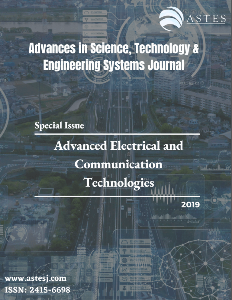 Special Issue on Advanced Electrical and Communication Technologies 2019