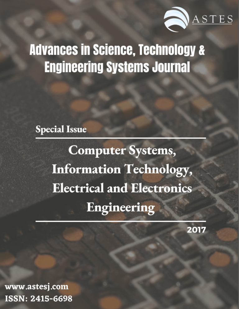 Special Issue on Computer Systems, Information Technology, Electrical and Electronics Engineering 2017