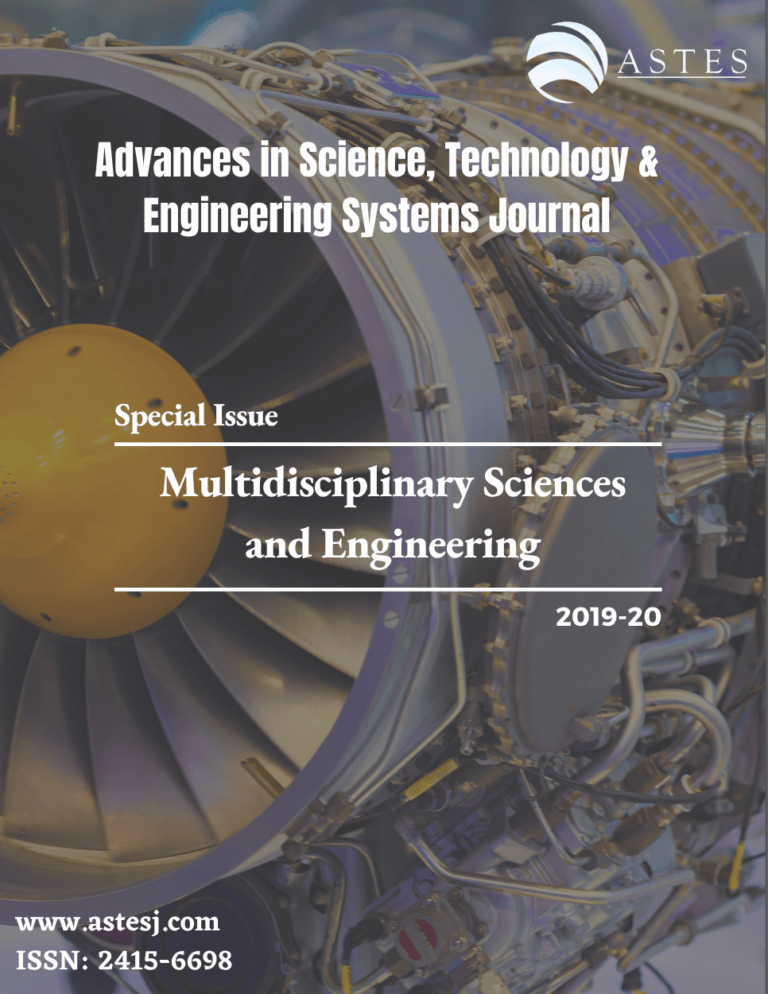 Special Issue on Multidisciplinary Sciences and Engineering 2019-20